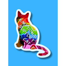 Load image into Gallery viewer, ABSTRACT BY RABRAMS | Emotional Support Cat Vinyl Sticker