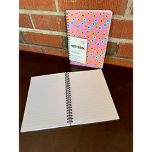 Load image into Gallery viewer, ABSTRACT BY RABRAMS | Medium 5.5"x8" Soft Touch Lined Spiral Notebook