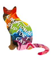Load image into Gallery viewer, ABSTRACT BY RABRAMS | Emotional Support Cat Vinyl Sticker