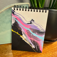 Load image into Gallery viewer, ABSTRACT BY RABRAMS |  Small 5.5"x4.25" Soft Touch Lined Spiral Notebook