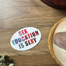 Load image into Gallery viewer, ABSTRACT BY RABRAMS | Sex Education is Sexy Vinyl Sticker