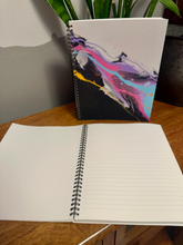 Load image into Gallery viewer, ABSTRACT BY RABRAMS | Large 8"x10" Soft Touch Lined Spiral Notebook