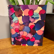 Load image into Gallery viewer, ABSTRACT BY RABRAMS | Large 8"x10" Soft Touch Lined Spiral Notebook