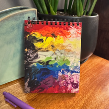 Load image into Gallery viewer, ABSTRACT BY RABRAMS |  Small 5.5"x4.25" Soft Touch Lined Spiral Notebook