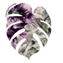 Load image into Gallery viewer, ABSTRACT BY RABRAMS | Monstera Pride Sticker - 3" Vinyl