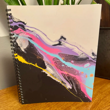 Load image into Gallery viewer, ABSTRACT BY RABRAMS | Large 8"x10" Soft Touch Lined Spiral Notebook