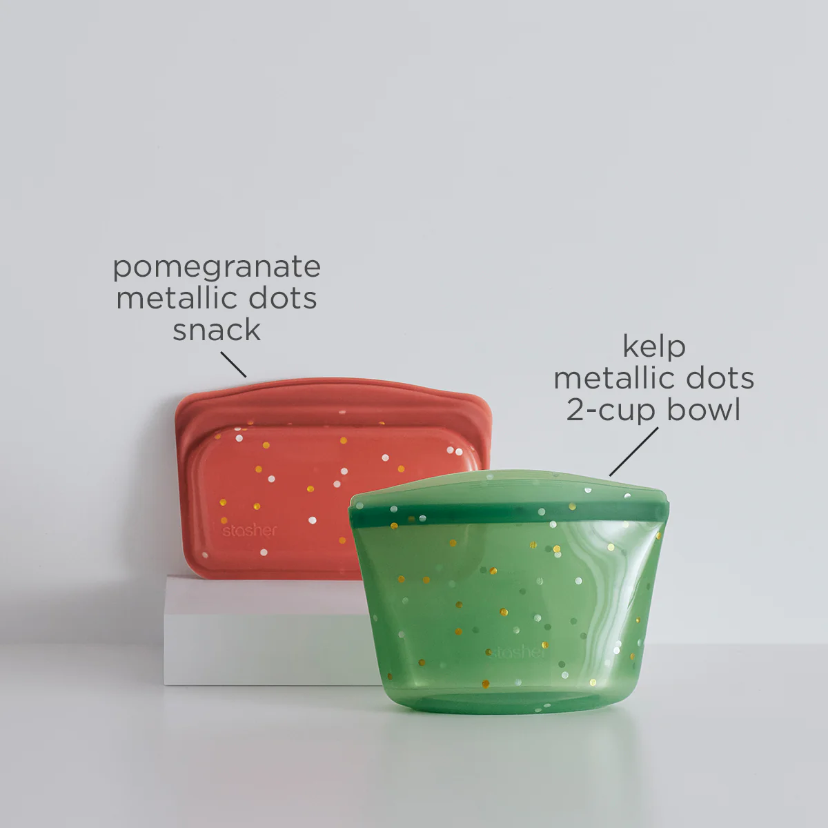STASHER Holiday 2Pack: Snack 2-Cup Bowl – THE COLLECTIVE