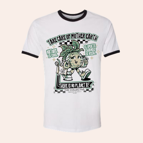 2025 Earth Day Ringer Style Tee