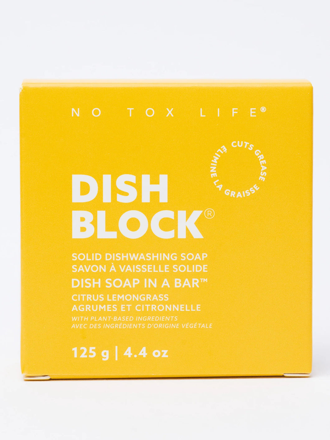 NO TOX LIFE | Dish Block Solid Dish Soap - Citrus Lemongrass