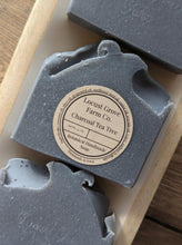 Load image into Gallery viewer, LOCUST GROVE FARM | Purifying Tea Tree Charcoal Mint Soap