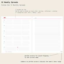 Load image into Gallery viewer, WISDOM SUPPLY CO | 2026 Zero-Waste Weekly Planner