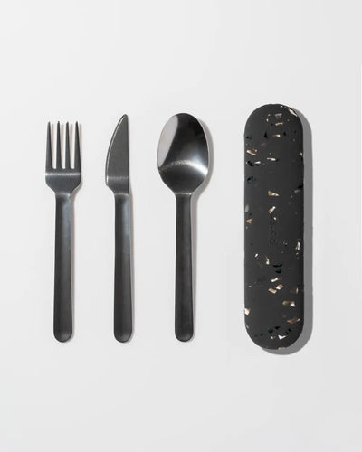 W&P | Stainless Steel Utensil Set with Silicone Case