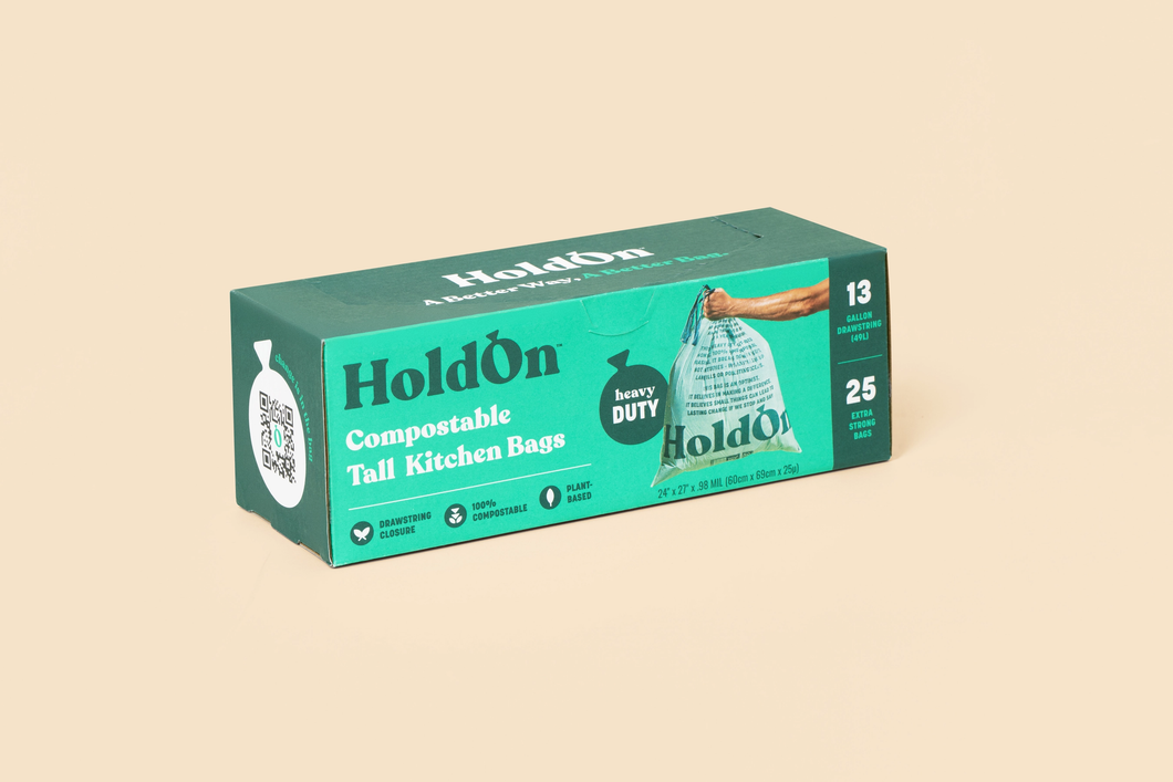 HoldOn BAGS | Compostable Tall Kitchen Bags