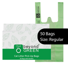 Load image into Gallery viewer, BEYOND GREEN | Planet Digestible Handled Cat LitterBags