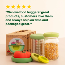 Load image into Gallery viewer, FOOD HUGGERS | Set of 5 Assorted Silicone Food Huggers