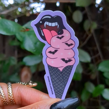 Load image into Gallery viewer, SPOOKY GLAM PAPER | Vampy Ice Cream Vinyl Sticker