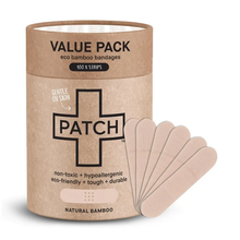 Load image into Gallery viewer, PATCH | Value Pack Natural Bamboo Bandages - 100ct