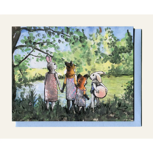 DARLING ILLUSTRATIONS | We Get By with A Little Help Card