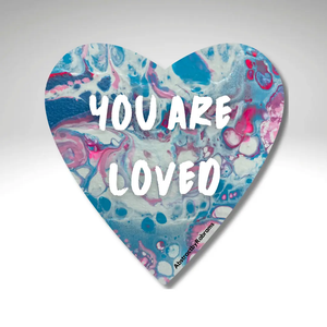 ABSTRACT BY RABRAMS | You Are Loved Vinyl Sticker