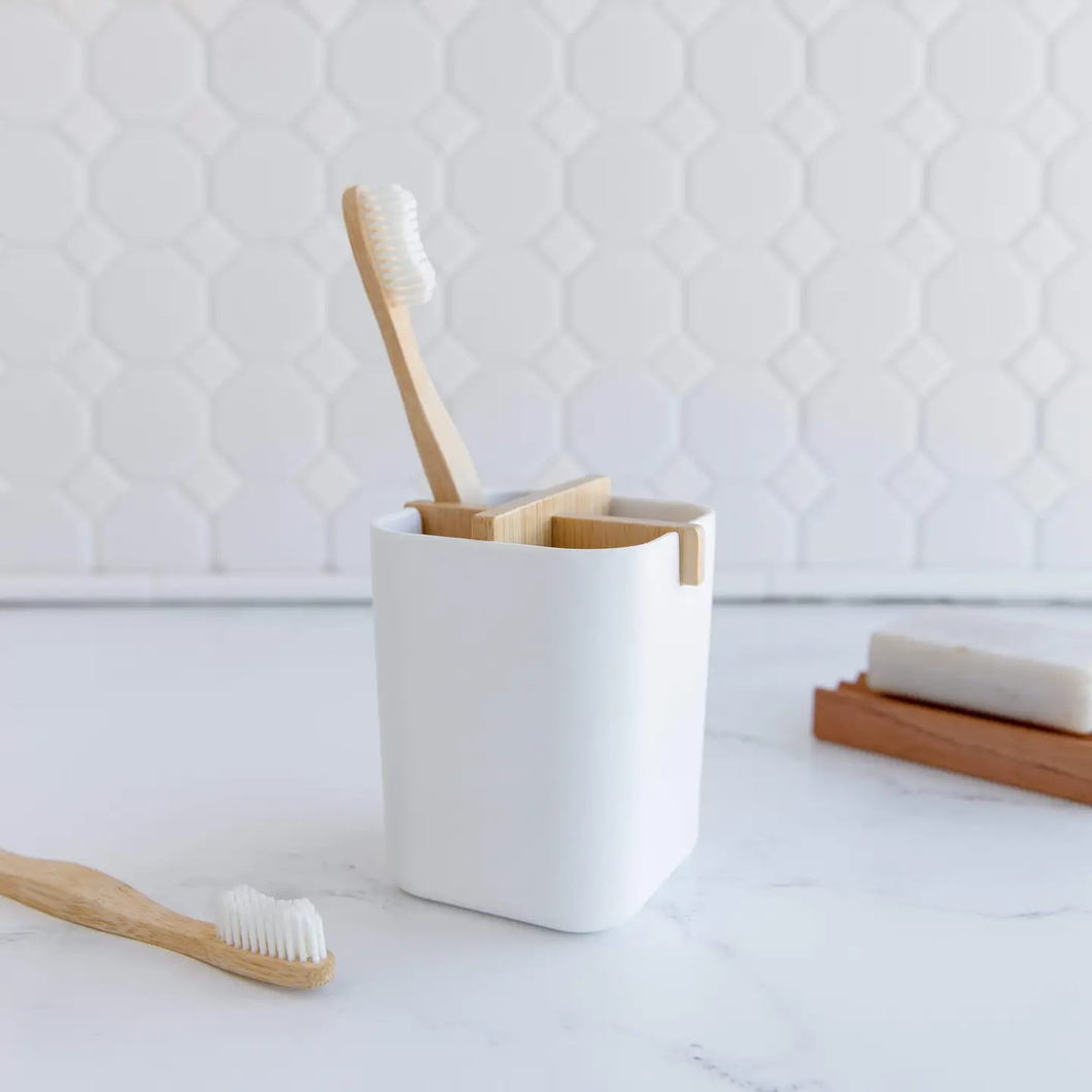 ZWS ESSENTIALS | Bamboo Toothbrush Holder