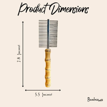 Load image into Gallery viewer, BAMBOO SWITCH | Double Sided Pet Flea Comb