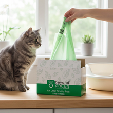 Load image into Gallery viewer, BEYOND GREEN | Planet Digestible Handled Cat LitterBags