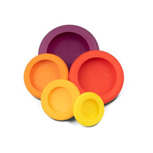 Load image into Gallery viewer, FOOD HUGGERS | Set of 5 Assorted Silicone Food Huggers