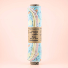 Load image into Gallery viewer, CHEEKS AHOY | Spring Collection: Pre-Rolled Reusable Non-paper Cotton Towels, 8pk