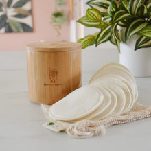 Load image into Gallery viewer, ME MOTHER EARTH | Hemp Cotton Rounds + Bamboo Storage Box