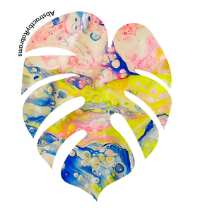 ABSTRACT BY RABRAMS | Monstera Pride Sticker - 3" Vinyl