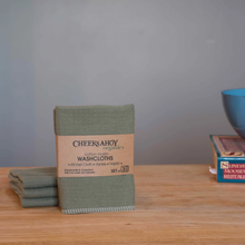 Load image into Gallery viewer, CHEEKS AHOY | Organic Muslin Cotton Washcloths (set of 3)