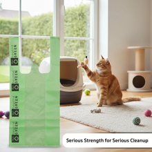Load image into Gallery viewer, BEYOND GREEN | Planet Digestible Handled Cat LitterBags