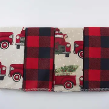 Load image into Gallery viewer, CHEEKS AHOY | Reusable Non-paper Towels - Holiday