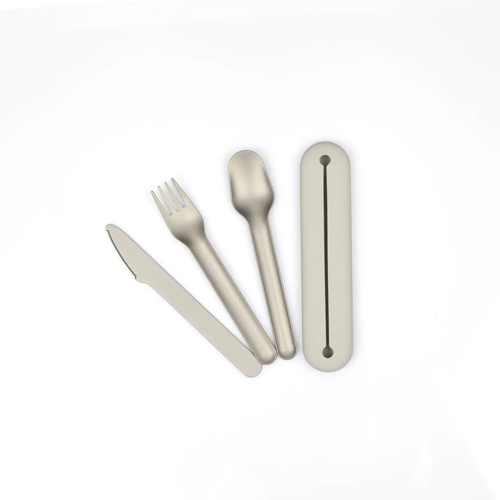 EKOBO | Stainless Steel Cutlery Trio with Silicone Case