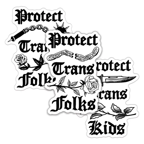 TRANSFIGURE PRINT CO |  Protect Trans Folks/Kids Vinyl Sticker