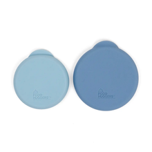 Load image into Gallery viewer, FOOD HUGGERS | Reusable Silicone Can Huggers - Cool Blue (set of 2)
