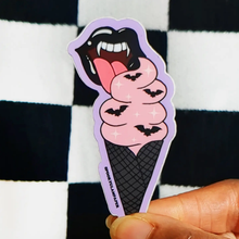 Load image into Gallery viewer, SPOOKY GLAM PAPER | Vampy Ice Cream Vinyl Sticker