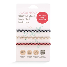 Load image into Gallery viewer, KOOSHOO | Organic Cotton No-Crease Bracelet Hair Ties