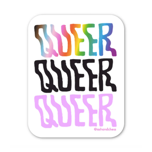 ASH + CHESS | Queer Vinyl Sticker