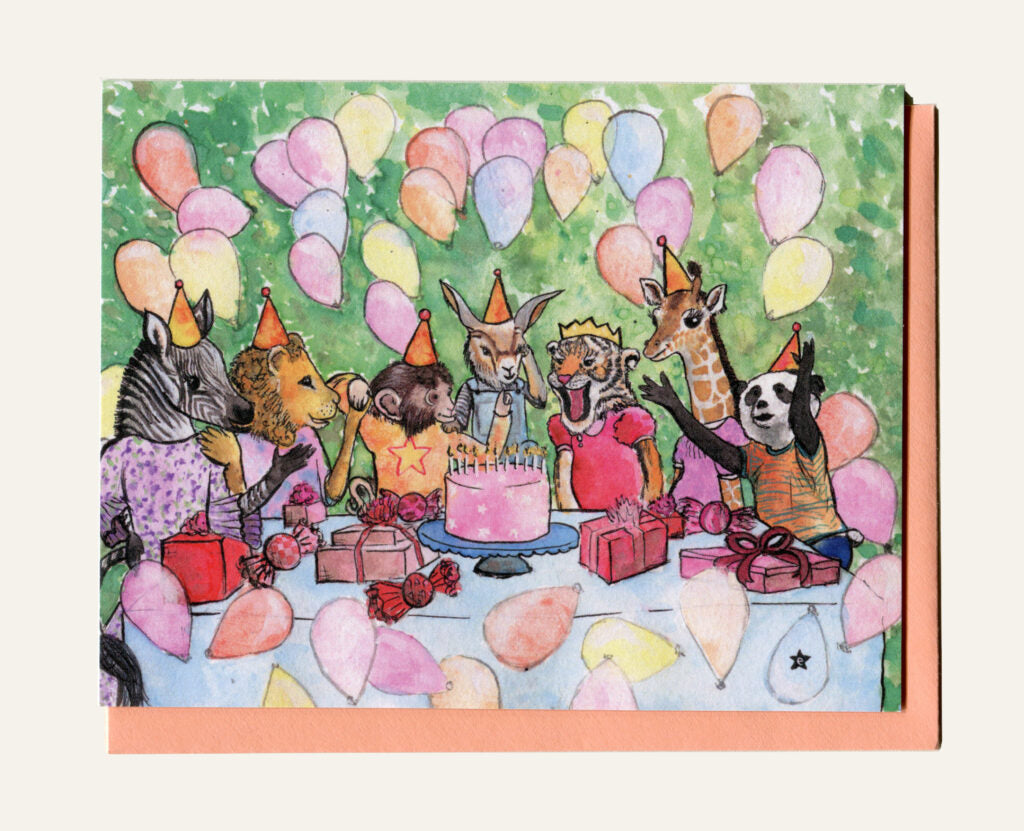 DARLING ILLUSTRATIONS | It's Tiger's Birthday Card