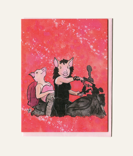 DARLING ILLUSTRATIONS | Hog My Heart Card