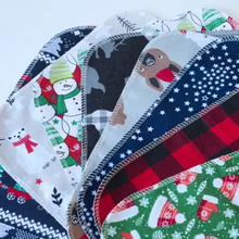 Load image into Gallery viewer, CHEEKS AHOY | Reusable Non-paper Towels - Holiday