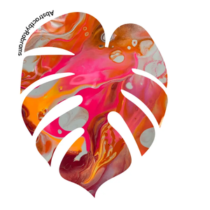 ABSTRACT BY RABRAMS | Monstera Pride Sticker - 3" Vinyl