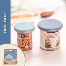 Load image into Gallery viewer, FOOD HUGGERS | Reusable Silicone Can Huggers - Cool Blue (set of 2)