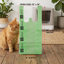 Load image into Gallery viewer, BEYOND GREEN | Planet Digestible Handled Cat LitterBags