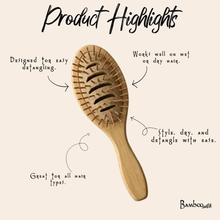 Load image into Gallery viewer, BAMBOO SWITCH | Vented Bamboo Brush for Wet Hair