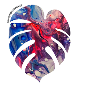 ABSTRACT BY RABRAMS | Monstera Pride Sticker - 3" Vinyl