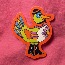Load image into Gallery viewer, ASH + CHESS | Silly Duck + Worm Vinyl Stickers