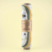Load image into Gallery viewer, CHEEKS AHOY | Spring Collection: Pre-Rolled Reusable Non-paper Cotton Towels, 8pk
