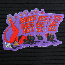 Load image into Gallery viewer, SPOOKY GLAM PAPER | Babes Raise Hell Vinyl Sticker